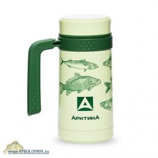 Термос-кружка АРКТИКА с руч. зелен. 412 0.50л
