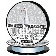 Леска зимняя монофильная BALSAX "White Peacock Fluorocarbon"