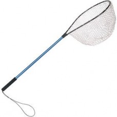 Подсачек SPRO Rubber Mesh Landing Net голубой (длина 0,82 м, размеры 40x50 см, глубина 50 см)