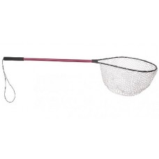 Подсачек SPRO Rubber Mesh Landing Net красный (длина 0,82 м, размеры 40x50 см, глубина 50 см)