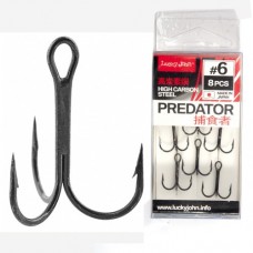 Крючки-тройники Lucky John Predator LJH235 8-10 шт.