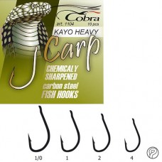 Крючок одинарный Cobra Carp Kayo Heavy 1104NSB 10 шт.