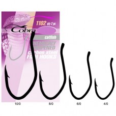 Крючок одинарный Cobra Catfish 102NSB 5-2 шт.