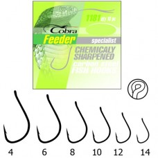 Крючок одинарный Cobra Feeder Specialist 181NSB 10 шт.