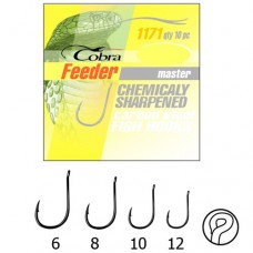 Крючок одинарный Cobra Feeder Master 171NSB 10 шт.