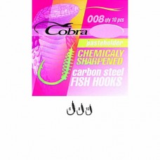 Крючок одинарный Cobra Pasteholder 008NSB 10 шт.