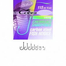 Крючок одинарный Cobra Viking 115NSB 10 шт.