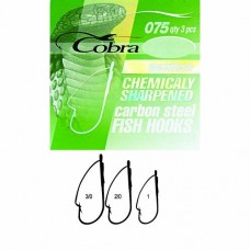 Крючок одинарный Cobra Weedless 075NSB 3 шт.