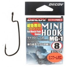 Офсетные крючки Decoy Mini Hook MG-1 10 шт.
