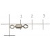 Вертлюги Metsui Rolling Swivel X-Pattern Diamond Eye