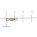 Вертлюги Metsui Rolling Swivel X-Pattern Round Eye