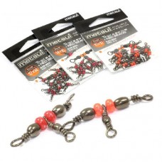 Вертлюги Metsui Triple Swivel With Red Bead