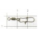 Вертлюги с застежкой Metsui Rolling Swivel With Duo Lock Snap