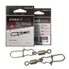 Вертлюги с застежкой Metsui Rolling Swivel With Duo Lock Snap