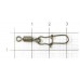 Вертлюги с застежкой Metsui Rolling Swivel With Duo Lock Snap
