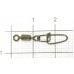 Вертлюги с застежкой Metsui Rolling Swivel With Crosslock Snap