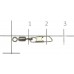 Вертлюги с застежкой Metsui Rolling Swivel With Safety Snap