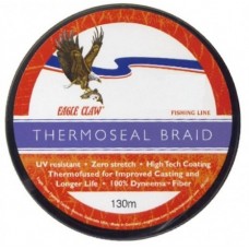 Леска плетёная Eagle Claw Thermoseal Green 130m
