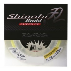 Леска плетёная Daiwa Shinobi Braid 135m Yellow