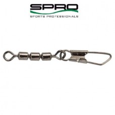 Вертлюг с застежкой SPRO 3-Jointed Roll-Swivel + Snap