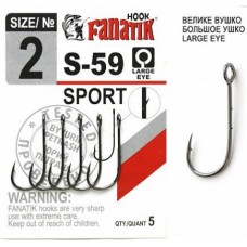 Крючок одинарный Fanatik S-59 Sport