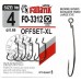 Офсетные крючки Fanatik FO-3312 Offset-XL