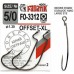 Офсетные крючки Fanatik FO-3312 Offset-XL