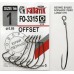 Офсетные крючки Fanatik FO-3315 Offset
