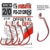 Офсетные крючки Fanatik FO-3312-XL Red