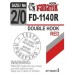 Двойные крючки Fanatik FD-1140 Red