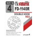 Двойные крючки Fanatik FD-1140 Red