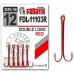 Двойные крючки удлиненные Fanatik FDL-11103 Red