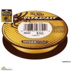 Леска плетёная Spiderwire ULTRACAST Yellow 0.12