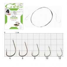 Крючок с поводком Cobra Feeder 70cm