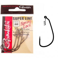 Офсетные крючки Gamakatsu Super Liner Spring Lock 3-4 шт.