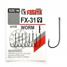 Крючок одинарный Fanatik Worm FX-31