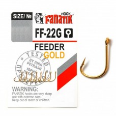 Крючок одинарный Fanatik Feeder gold FF-22G