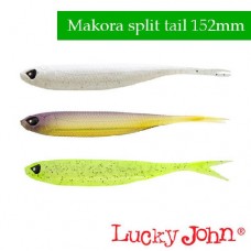 Силиконовые приманки Lucky John 3D Series Makora Split Tail 6.0″