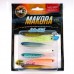 Силиконовые приманки Lucky John 3D Series Makora Split Tail 3.0″