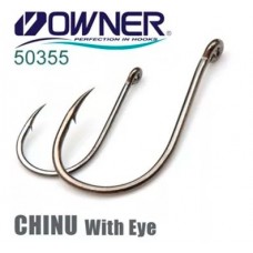 Крючок одинарный Owner 50355 Chinu with Eye 5-12 шт.