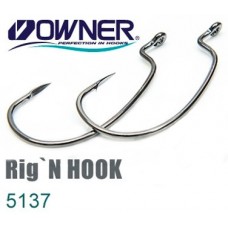 Крючок офсетный Owner 5137 Rig'n Hook