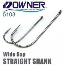 Крючок офсетный Owner 5103 Straight Shank Wide Gap