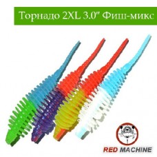 Силиконовые приманки Red Machine Торнадо 2XL «Фиш-микс» 3.0″