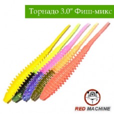 Силиконовые приманки Red Machine Торнадо «Фиш-микс» 3.0″