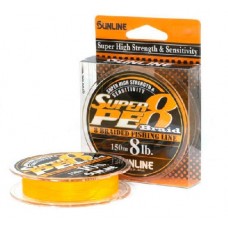 Плетеная леска Sunline Super PE 8 Braid 150м (Orange)