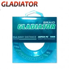 Леска плетёная Gladiator WX4 Away Distance Super PE 100m Dark Green