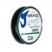 Леска плетёная Daiwa J-Braid X4 270m dark green