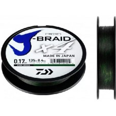 Леска плетёная Daiwa J-Braid X4 135m dark green