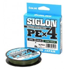 Леска плетёная Sunline Siglon PE?4 150m, Dark Green