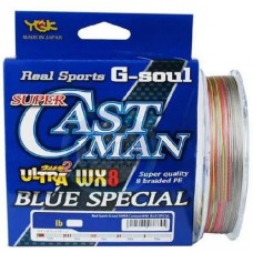 Леска плетёная YGK G-Soul Super Castman Ultra WX8 Blue Special 200m